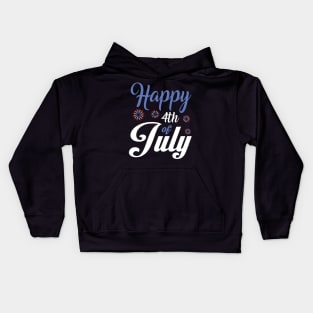 Happy 4th of July Fireworks Kids Hoodie